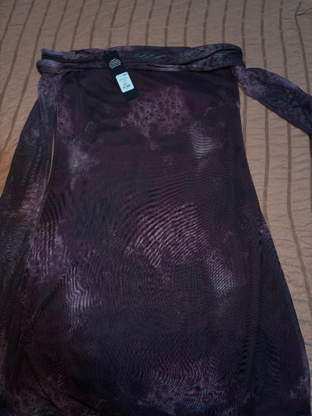 Fashion Nova Going Rogue Mesh Mini Dress Purple